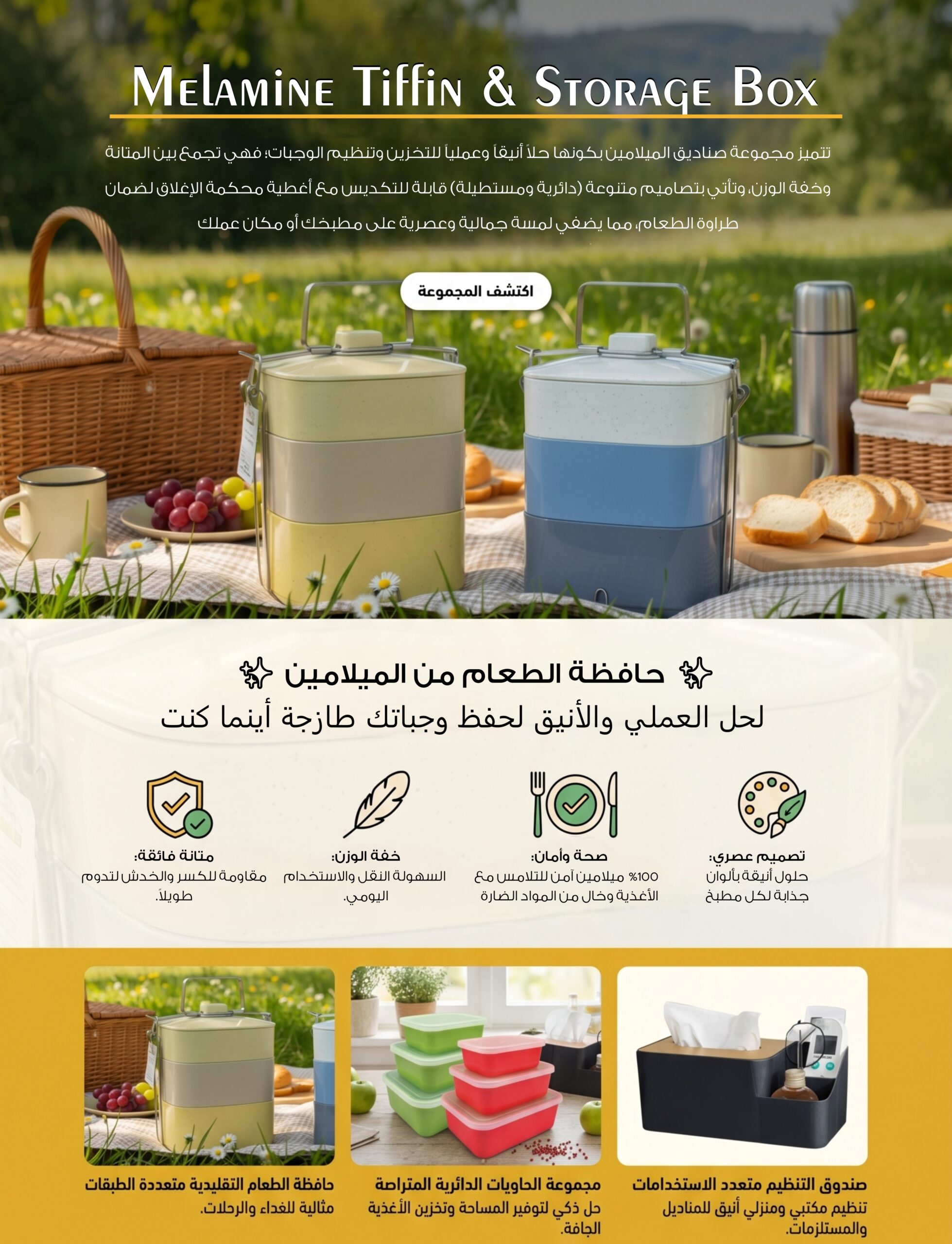 15 melamine tifn & storage box lending page 1
