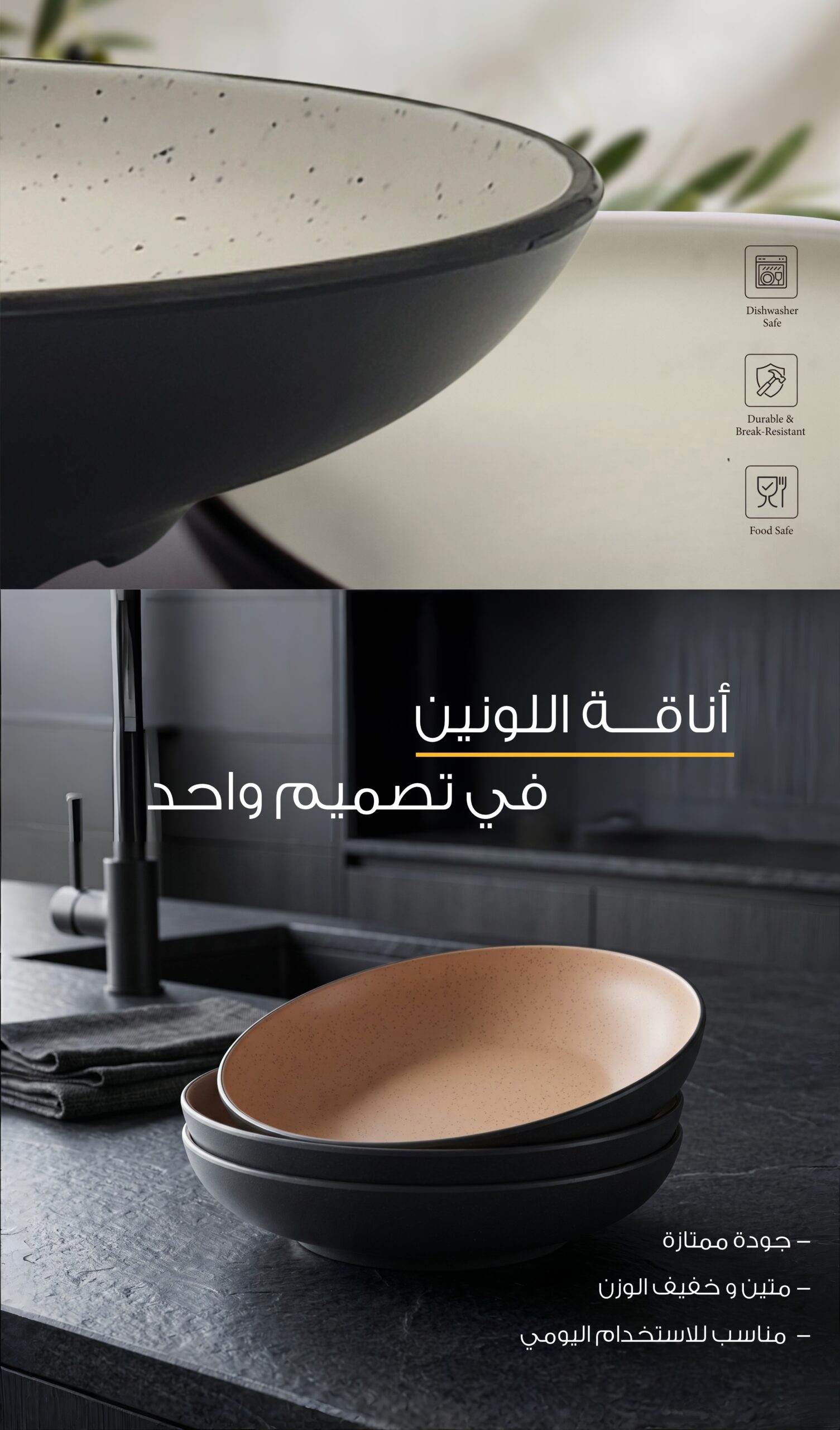 melamine assiette bicolore lending page 2